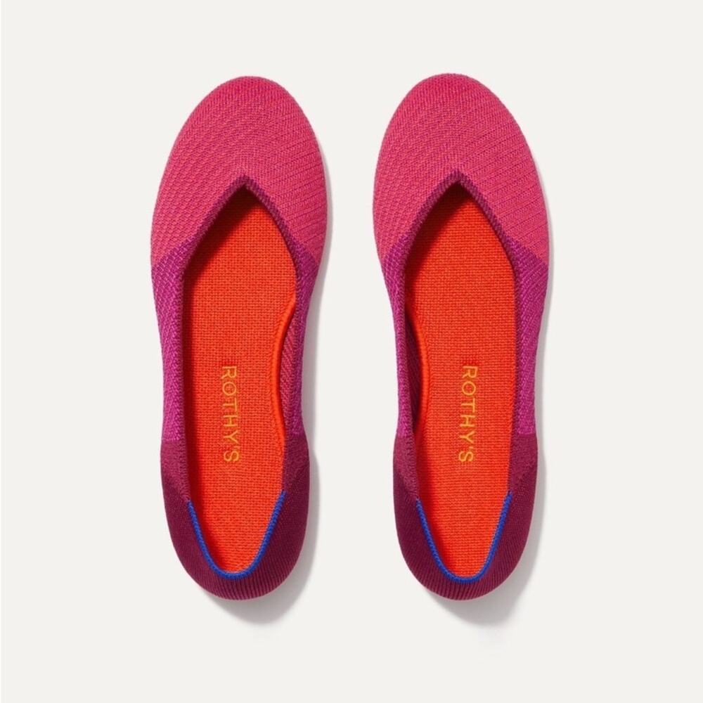 🆕 Rothy’s Women's The Flat in Pomegranate Pop in‎ Pink Size 7